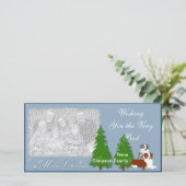 Cartes Pour Fêtes Annuelles Noël du berger australien (Debout devant)