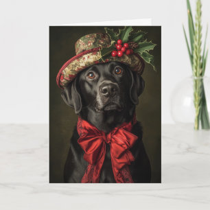 Cartes Pour Fêtes Annuelles Noël du Black Lab de Victoria