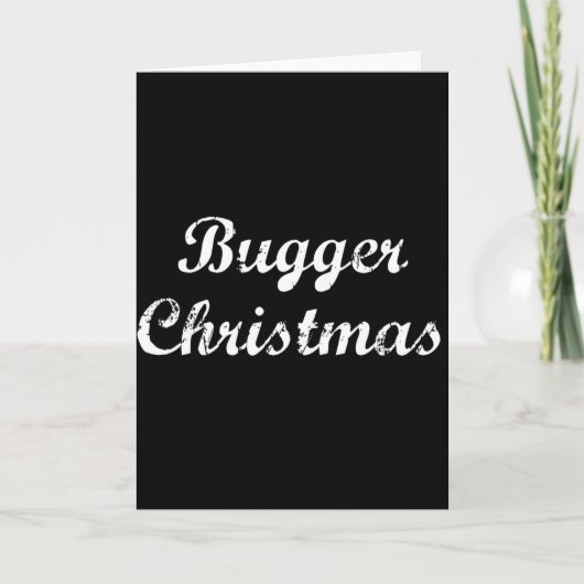 Cartes Pour Fêtes Annuelles Noël du Bugger (Devant)