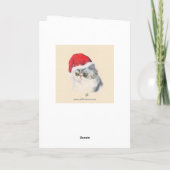 Cartes Pour Fêtes Annuelles Noël du chat (Dos)