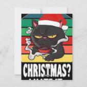 Cartes Pour Fêtes Annuelles Noël du chat (Dos)