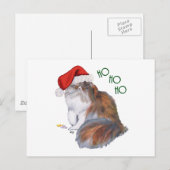 Cartes Pour Fêtes Annuelles Noël du chat de Calico Persian (Devant / Derrière)