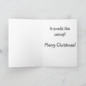 Cartes Pour Fêtes Annuelles Noël du chat de Tuxedo (Intérieur)