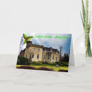 Cartes Pour Fêtes Annuelles Noël du château de Tulloch de Clan Bain écossais