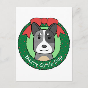 Cartes Pour Fêtes Annuelles Noël du chien de bétail australien