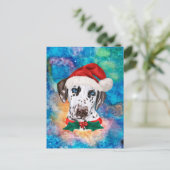 Cartes Pour Fêtes Annuelles Noël du chien de race dalmate (Debout devant)
