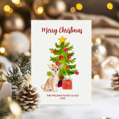 Cartes Pour Fêtes Annuelles Noël du chien du Chihuahua