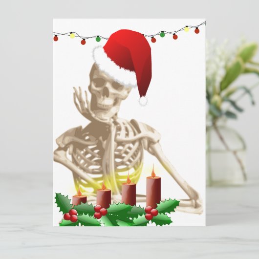 Cartes Pour Fêtes Annuelles noël du crâne (Debout devant)