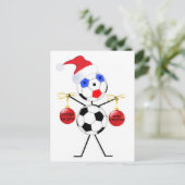 Cartes Pour Fêtes Annuelles Noël du football (Debout devant)