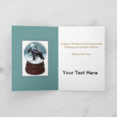 Cartes Pour Fêtes Annuelles Noël du géant Schnauzer (Intérieur)