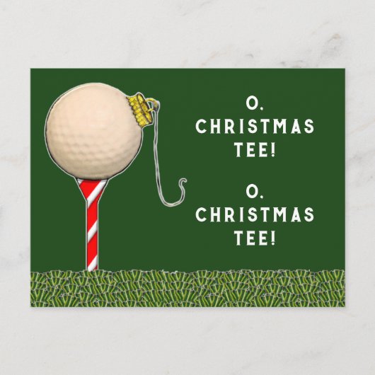 Cartes Pour Fêtes Annuelles Noël du golf (Devant)