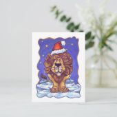Cartes Pour Fêtes Annuelles Noël du lion (Debout devant)