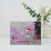 Cartes Pour Fêtes Annuelles Noël du loup (Debout devant)