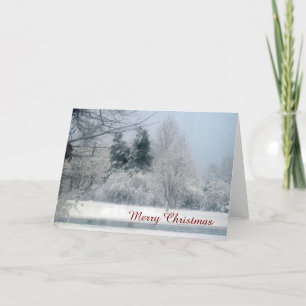 Cartes Pour Fêtes Annuelles Noël du matin neigeux