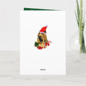 Cartes Pour Fêtes Annuelles Noël du mignon sanglant (Dos)