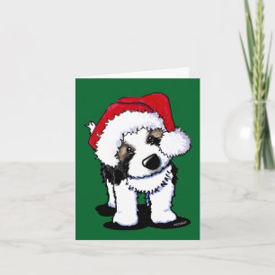 Cartes Pour Fêtes Annuelles Noël du mignon St Bernard