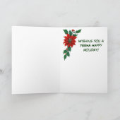 Cartes Pour Fêtes Annuelles Noël du Nevada Western Boot (Intérieur)