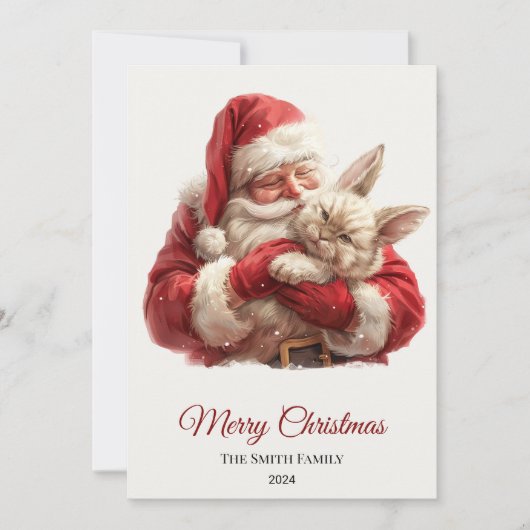 Cartes Pour Fêtes Annuelles Noël du Père Noël Cabbit (Devant)