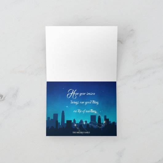 Cartes Pour Fêtes Annuelles Noël du Père Noël Sleigh (Intérieur)