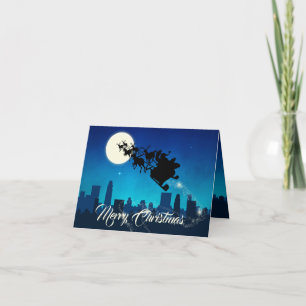 Cartes Pour Fêtes Annuelles Noël du Père Noël Sleigh