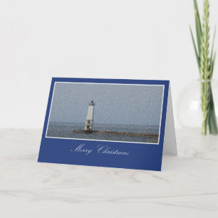 Cartes Pour Fêtes Annuelles Noël du phare bleu