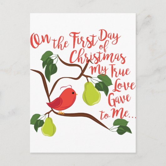 Cartes Pour Fêtes Annuelles Noël du premier jour (Devant)