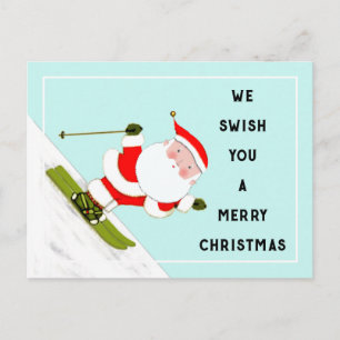 Cartes Pour Fêtes Annuelles Noël du ski de neige