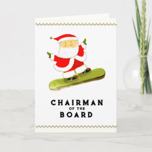 Cartes Pour Fêtes Annuelles Noël du snowboard