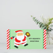 Cartes Pour Fêtes Annuelles Noël du softball (Debout devant)