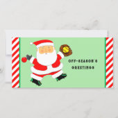 Cartes Pour Fêtes Annuelles Noël du softball (Devant)