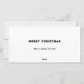 Cartes Pour Fêtes Annuelles Noël du softball (Dos)