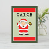 Cartes Pour Fêtes Annuelles Noël du softball (Debout devant)