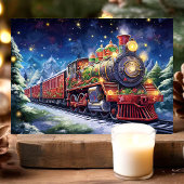 Cartes Pour Fêtes Annuelles Noël du train festif