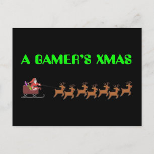 Cartes Pour Fêtes Annuelles Noël d'un Gamer