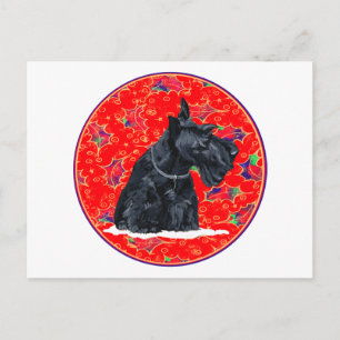 Cartes Pour Fêtes Annuelles Noël écossais Terrier