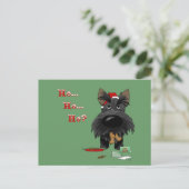 Cartes Pour Fêtes Annuelles Noël écossais Terrier (Debout devant)