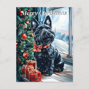 Cartes Pour Fêtes Annuelles Noël écossais Terrier