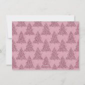 Cartes Pour Fêtes Annuelles Noël élégant | Dusty Mauve Pink Tree Trimming (Dos)