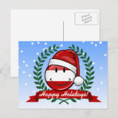 Cartes Pour Fêtes Annuelles Noël En Albanie | Drapeau souriant (Devant / Derrière)