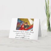 CARTES POUR FÊTES ANNUELLES NOËL EN CHOLET (Dos)