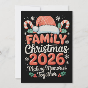 Cartes Pour Fêtes Annuelles Noël en famille 2026 Créer des souvenirs ensemble