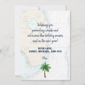 Cartes Pour Fêtes Annuelles Noël en Floride Tropical Joyeuses Vacances (Dos)