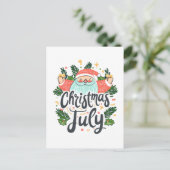 Cartes Pour Fêtes Annuelles Noël en juillet Fun & Festive Père Noël Design (Debout devant)