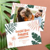 Cartes Pour Fêtes Annuelles Noël en juillet palmier tropical photo moderne