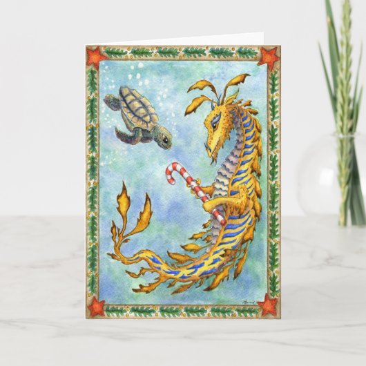 Cartes Pour Fêtes Annuelles Noël en mer (Devant)