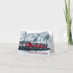 Cartes Pour Fêtes Annuelles Noël en Norvège, îles Lofoten