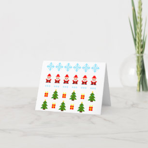 Cartes Pour Fêtes Annuelles Noël en pixel art
