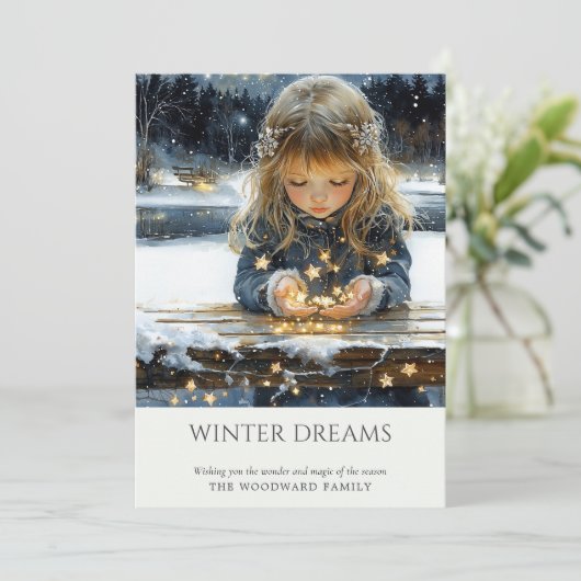 Cartes Pour Fêtes Annuelles Noël enchanté (Debout devant)