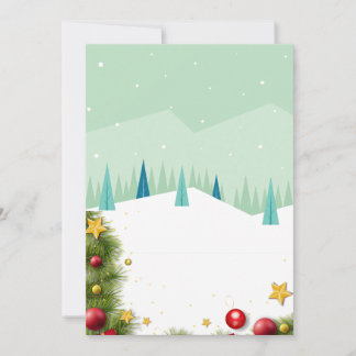 Cartes Pour Fêtes Annuelles Noël enneigé