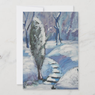 Cartes Pour Fêtes Annuelles Noël enneigé festif